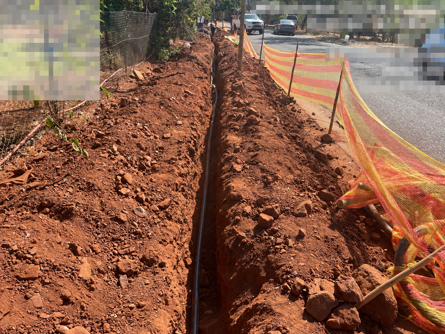 Large scale fibre infrastructure trenching work
